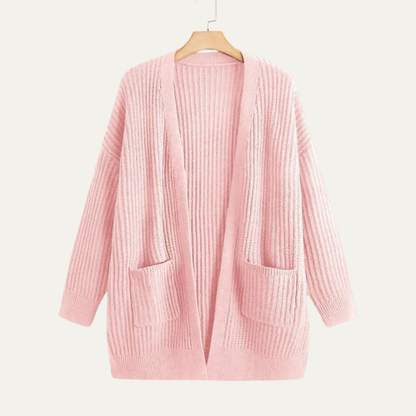 VogeLuxe | Women’s Longline Ribbed Cardigan 5
