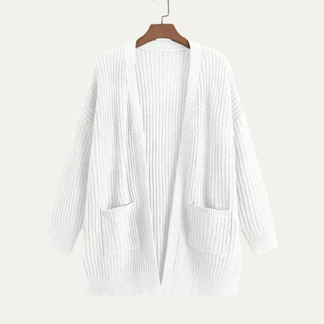 VogeLuxe | Women’s Longline Ribbed Cardigan 6