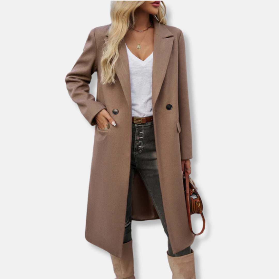 VogeLuxe | Women’s Longline Tailored Coat 1