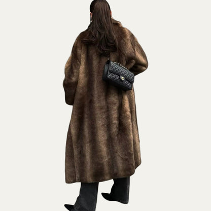 VogeLuxe | Women’s Luxe Faux Fur Longline Coat 1