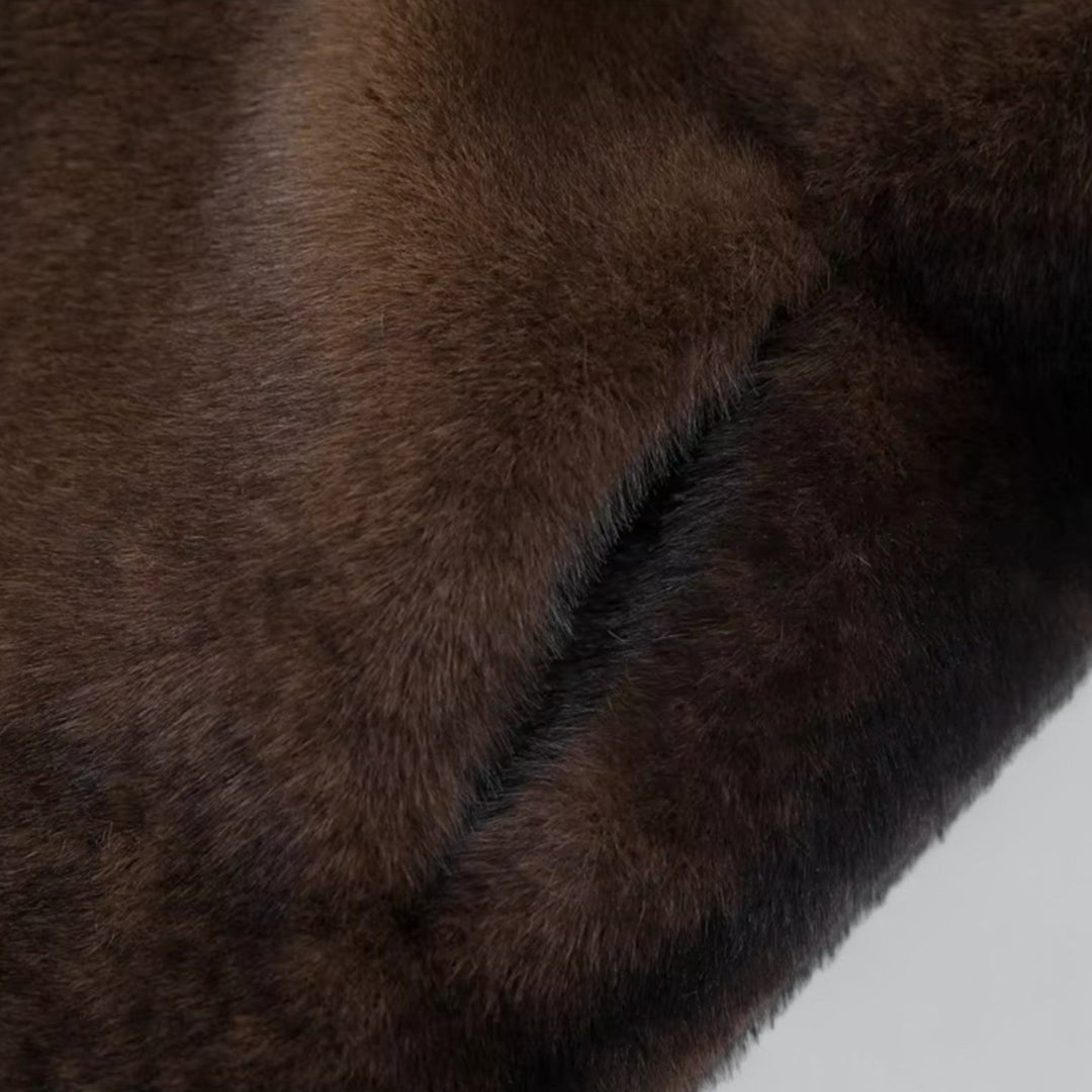 VogeLuxe | Women’s Luxe Faux Fur Longline Coat 4