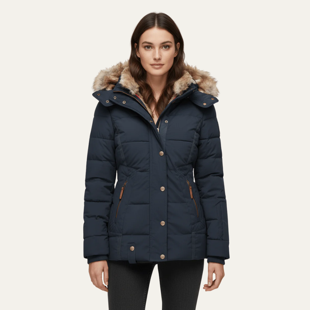 VogeLuxe | Women’s Luxe Faux Fur Puffer Jacket 1