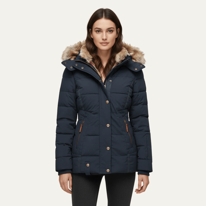 VogeLuxe | Women’s Luxe Faux Fur Puffer Jacket 1