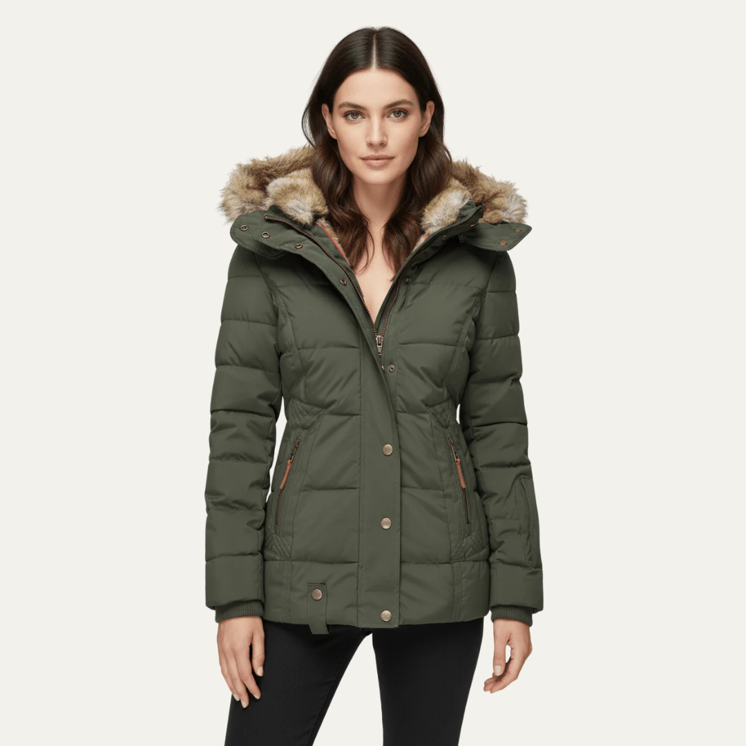 VogeLuxe | Women’s Luxe Faux Fur Puffer Jacket 10