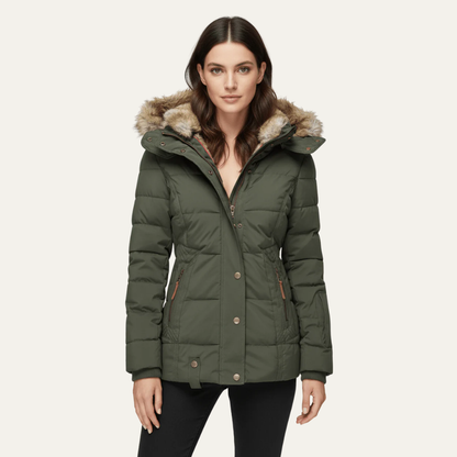 VogeLuxe | Women’s Luxe Faux Fur Puffer Jacket 10