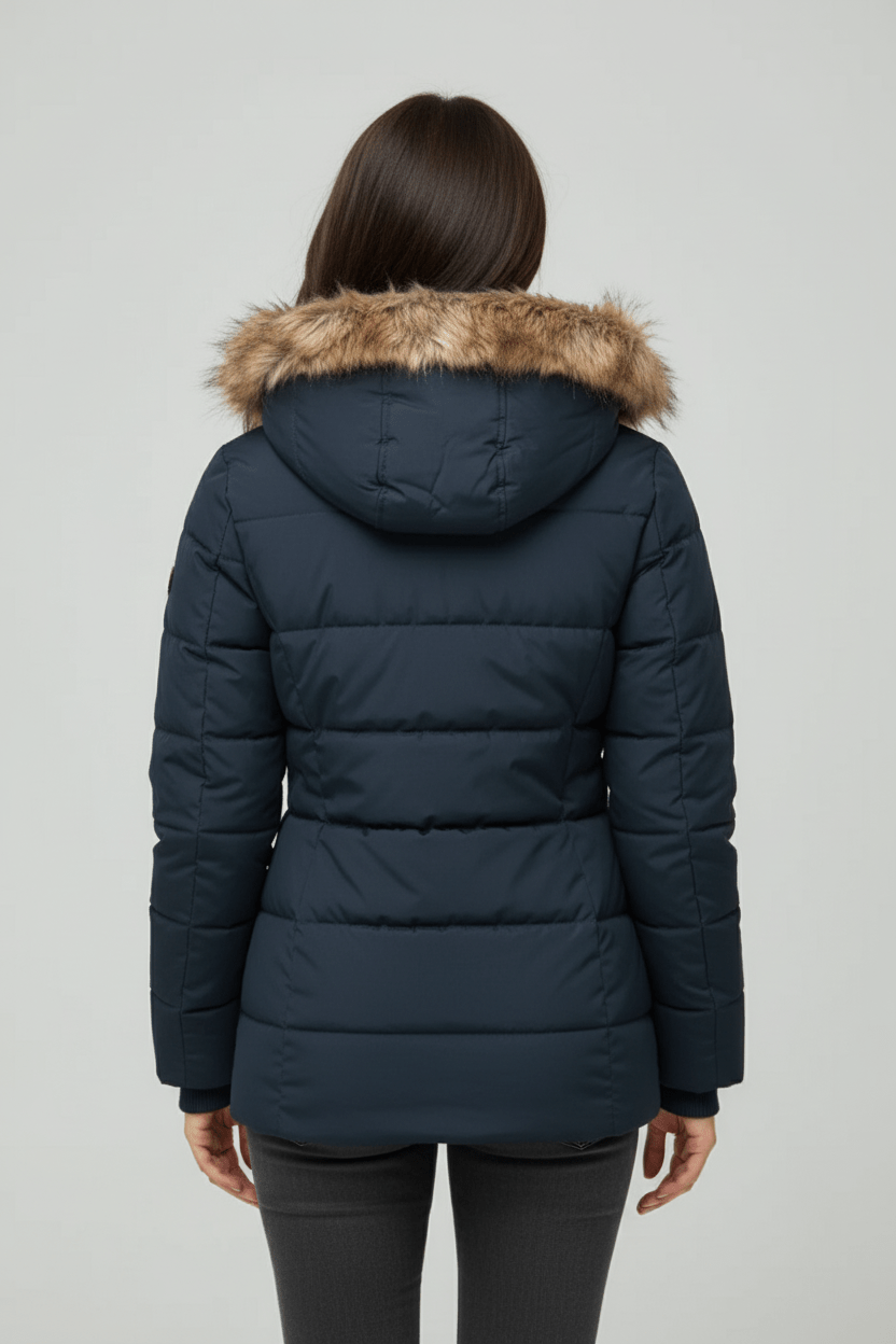 VogeLuxe | Women’s Luxe Faux Fur Puffer Jacket 2