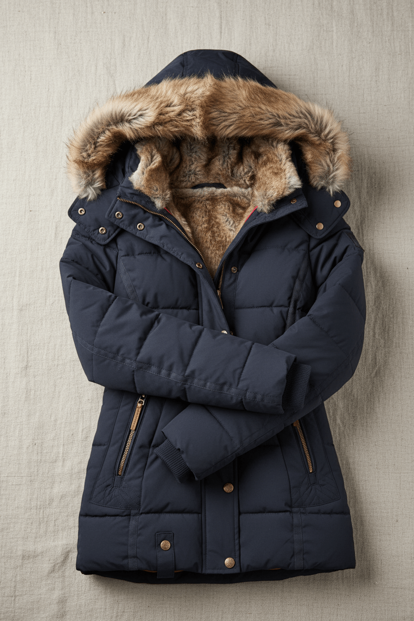 VogeLuxe | Women’s Luxe Faux Fur Puffer Jacket 5