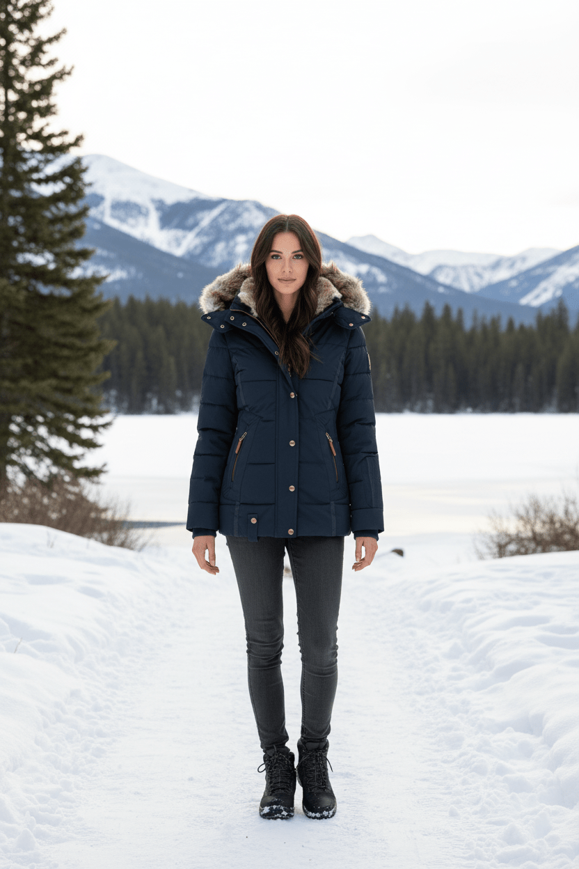VogeLuxe | Women’s Luxe Faux Fur Puffer Jacket 8
