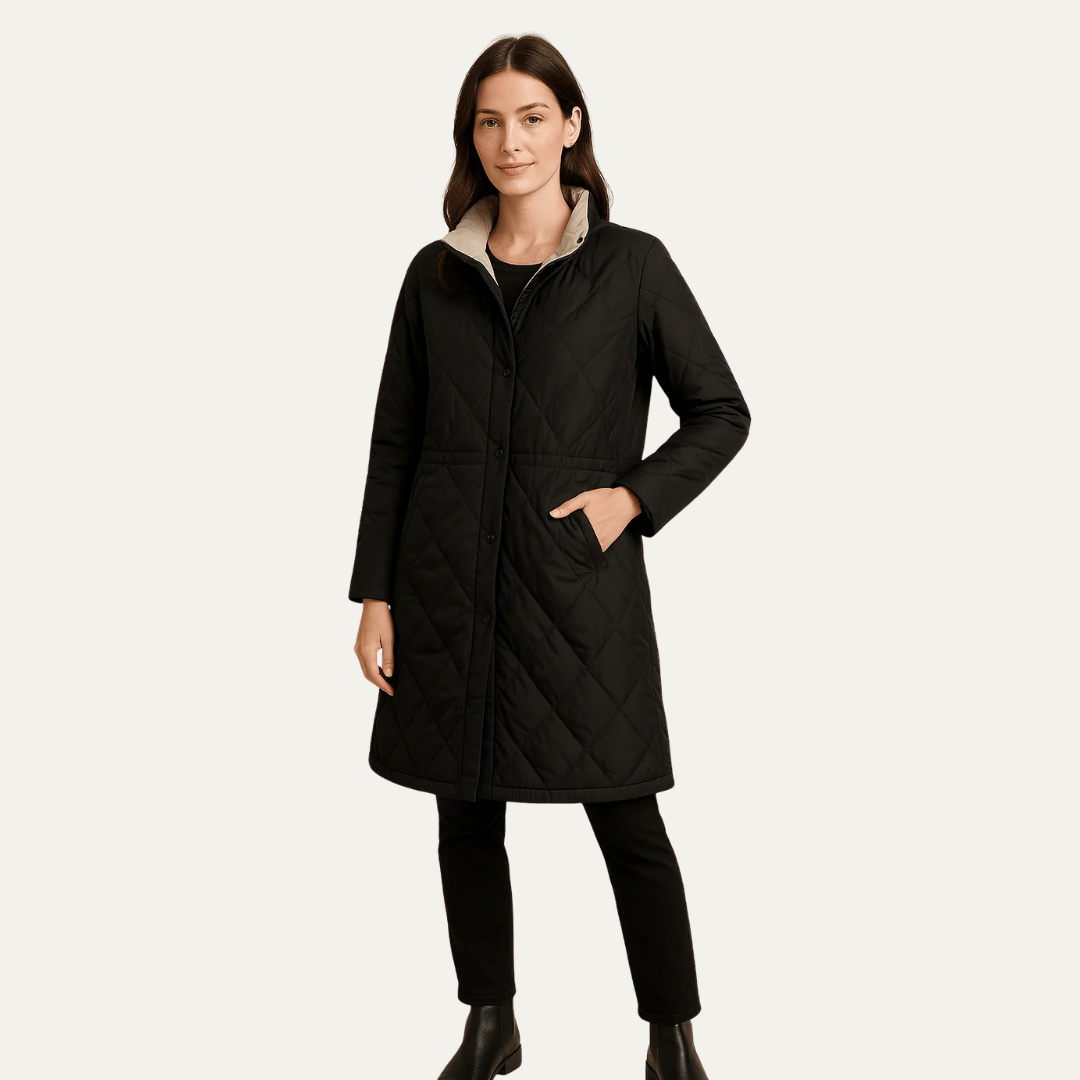 VogeLuxe | Women’s Mid-Length Quilted Jacket 2