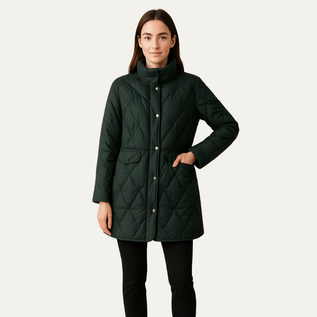 VogeLuxe | Women’s Mid-Length Quilted Jacket 3