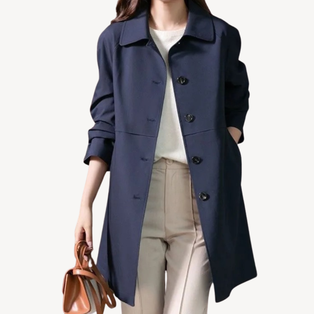 VogeLuxe | Women’s Mid-Length Trench Jacket 0