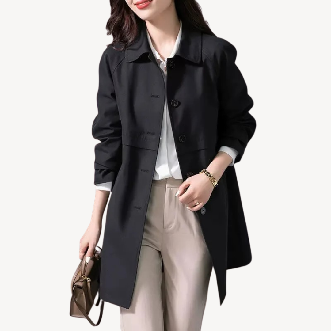 VogeLuxe | Women’s Mid-Length Trench Jacket 1