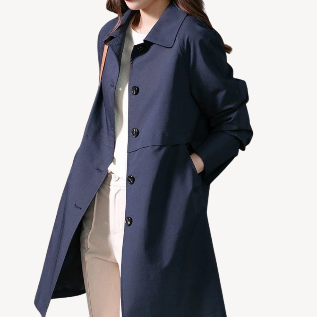 VogeLuxe | Women’s Mid-Length Trench Jacket 2
