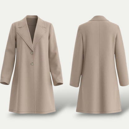 VogeLuxe | Women’s Minimalist A-Line Coat 0