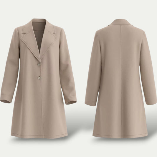VogeLuxe | Women’s Minimalist A-Line Coat 0