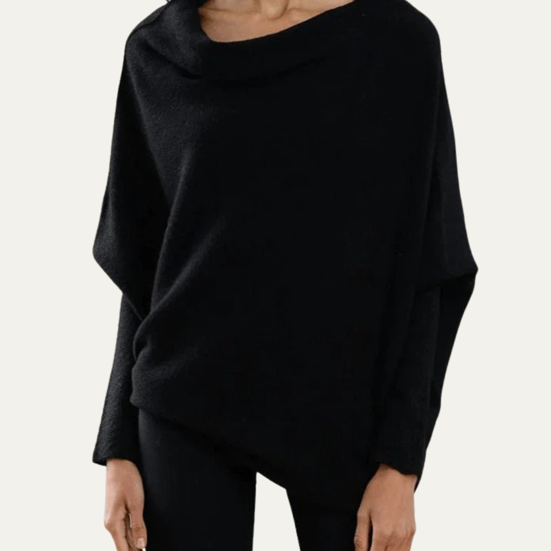 VogeLuxe | Women’s Off-Shoulder Relaxed Knit Sweater 1