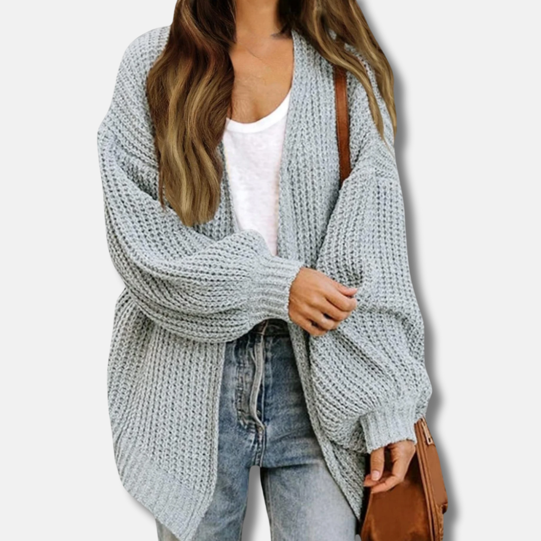 VogeLuxe | Women’s Oversized Balloon Sleeve Cardigan 1