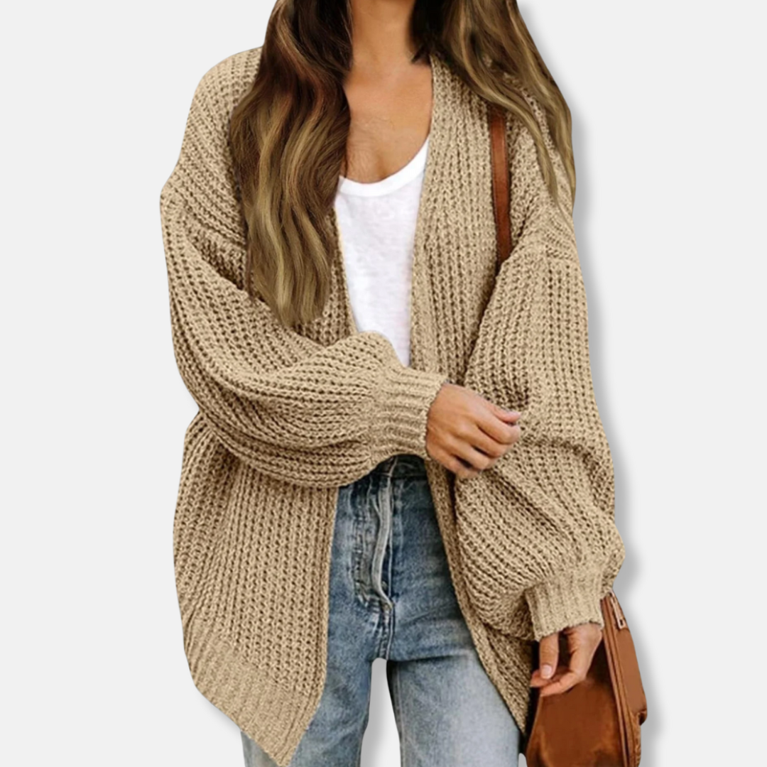 VogeLuxe | Women’s Oversized Balloon Sleeve Cardigan 2