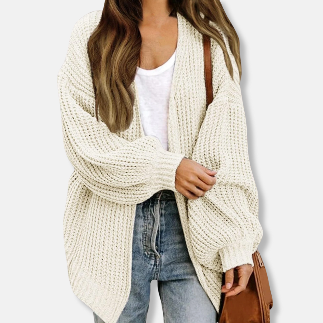 VogeLuxe | Women’s Oversized Balloon Sleeve Cardigan 3