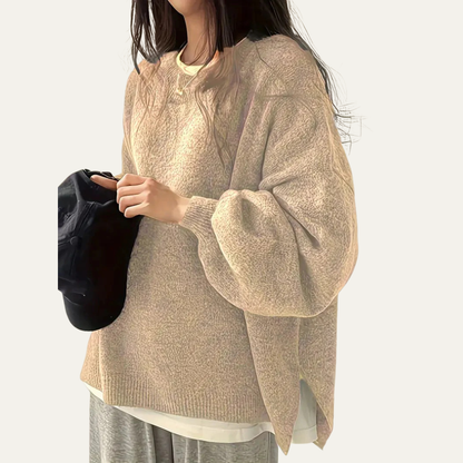 VogeLuxe | Women’s Oversized Balloon Sleeve Knit Sweater 0
