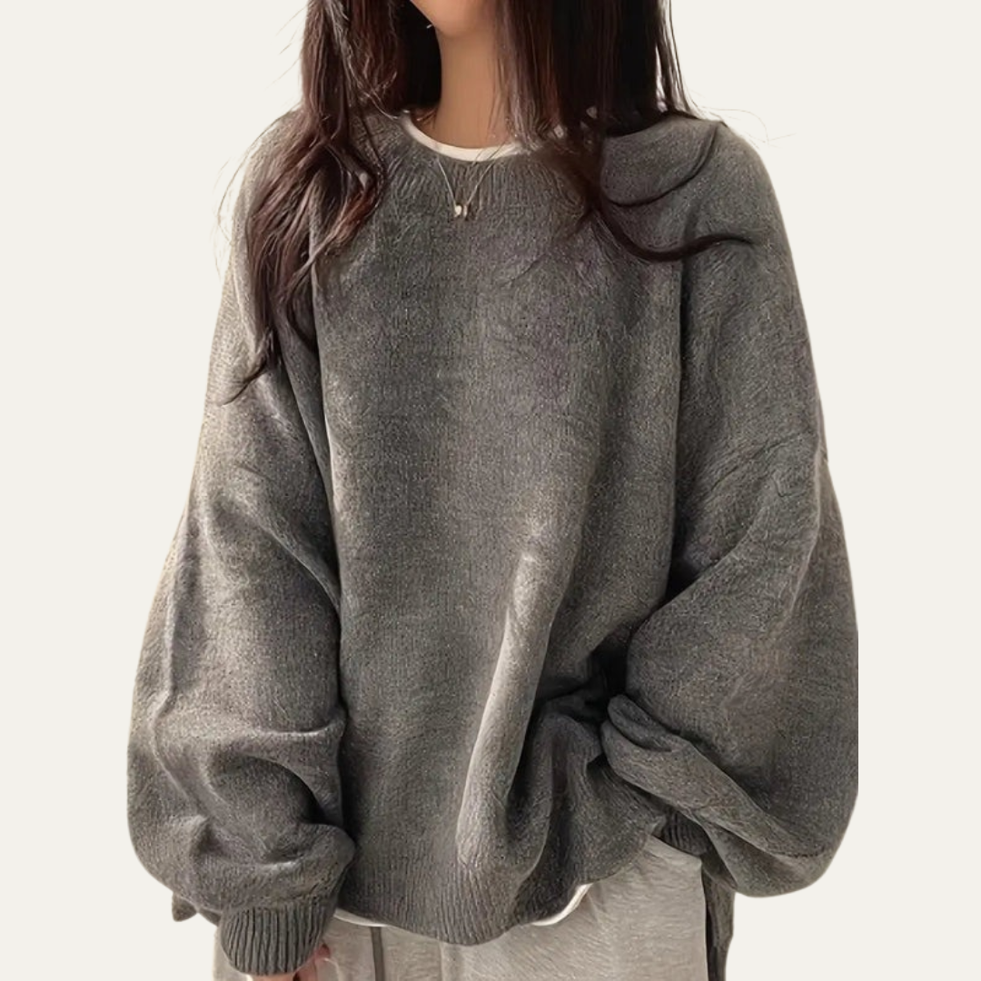 VogeLuxe | Women’s Oversized Balloon Sleeve Knit Sweater 1