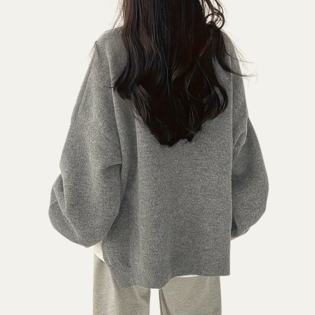 VogeLuxe | Women’s Oversized Balloon Sleeve Knit Sweater 4