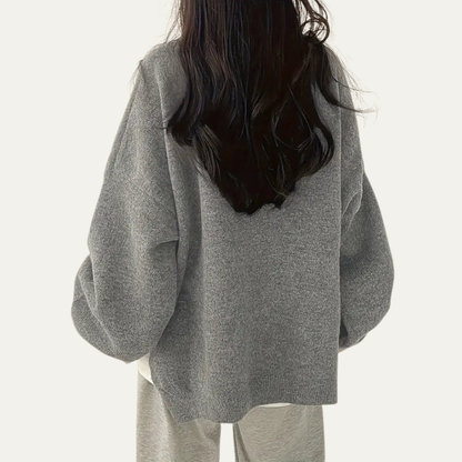 VogeLuxe | Women’s Oversized Balloon Sleeve Knit Sweater 4