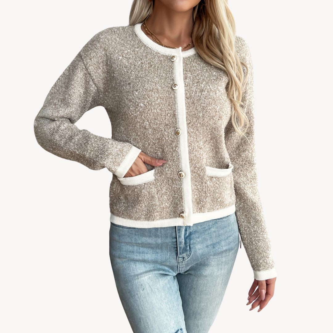VogeLuxe | Women’s Oversized Button-Up Knit Sweater 1