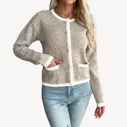 VogeLuxe | Women’s Oversized Button-Up Knit Sweater 1