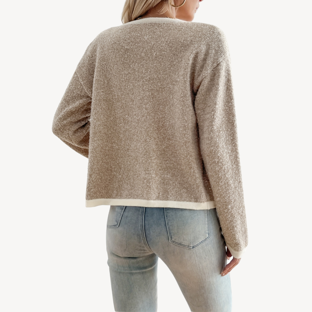 VogeLuxe | Women’s Oversized Button-Up Knit Sweater 4