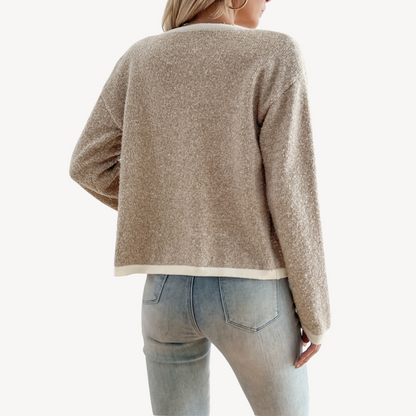 VogeLuxe | Women’s Oversized Button-Up Knit Sweater 4
