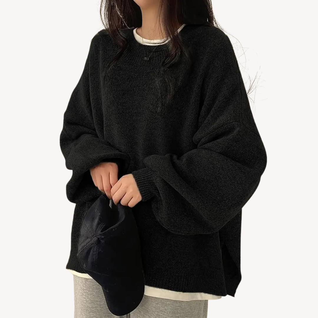 VogeLuxe | Women’s Oversized Casual O-Neck Sweater 0