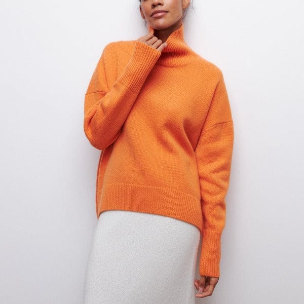 VogeLuxe | Women’s Oversized Chunky Funnel Neck Sweater 3
