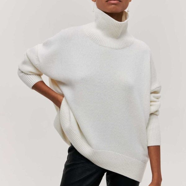 VogeLuxe | Women’s Oversized Chunky Funnel Neck Sweater 5