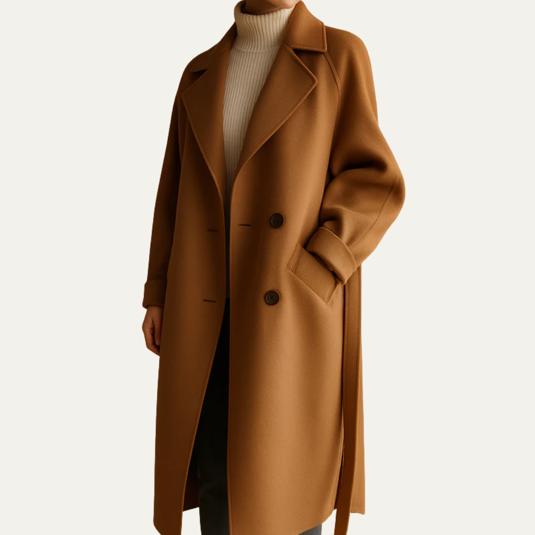 VogeLuxe | Women’s Oversized Double-Breasted Overcoat 2