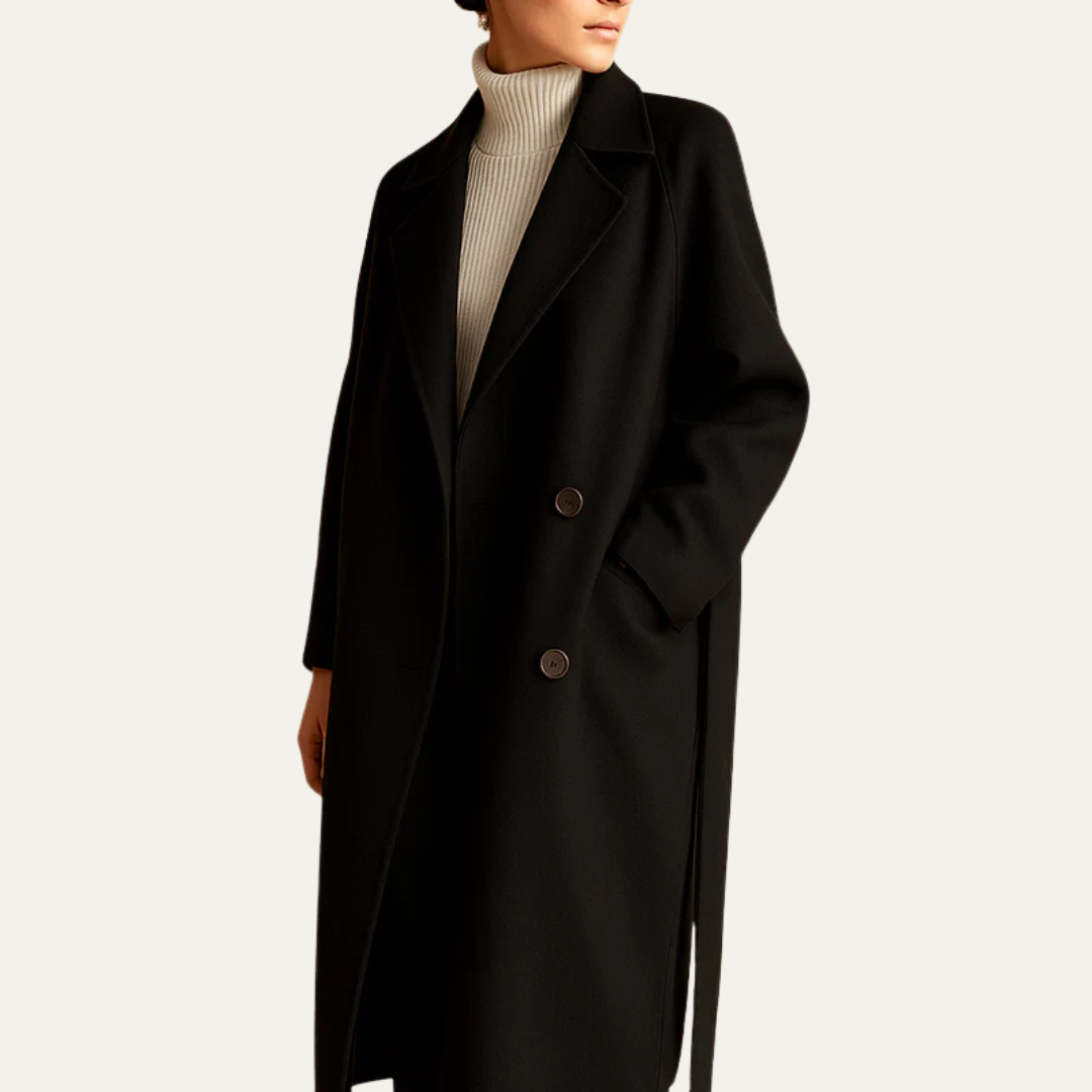 VogeLuxe | Women’s Oversized Double-Breasted Overcoat 3