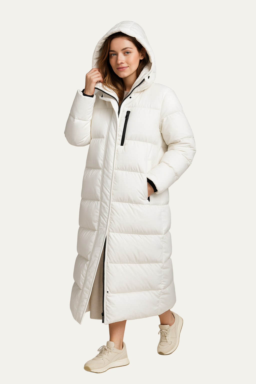 VogeLuxe | Women’s Oversized Hooded Maxi Puffer Coat 1