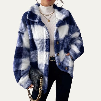 VogeLuxe | Women’s Oversized Plaid Shacket 10