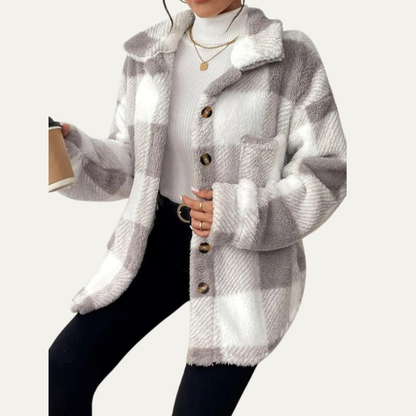VogeLuxe | Women’s Oversized Plaid Shacket 3
