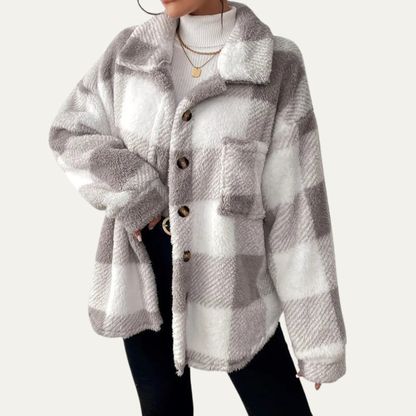 VogeLuxe | Women’s Oversized Plaid Shacket 4
