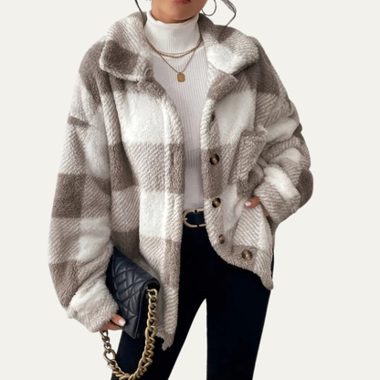 VogeLuxe | Women’s Oversized Plaid Shacket 6