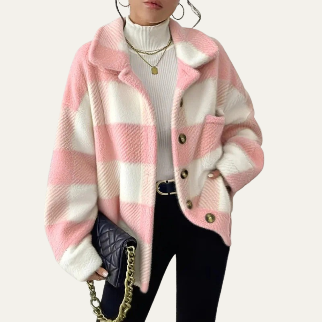 VogeLuxe | Women’s Oversized Plaid Shacket 7