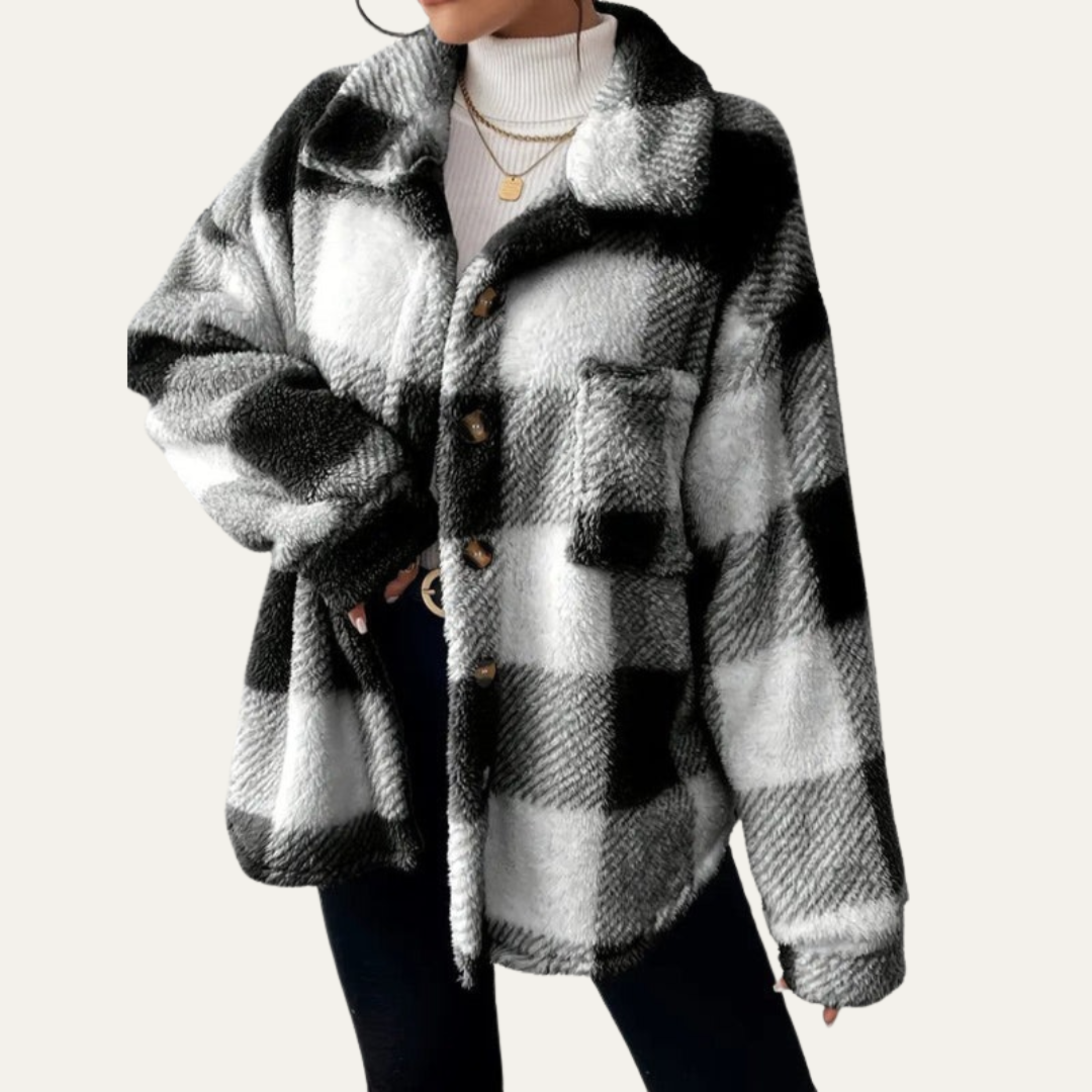 VogeLuxe | Women’s Oversized Plaid Shacket 8