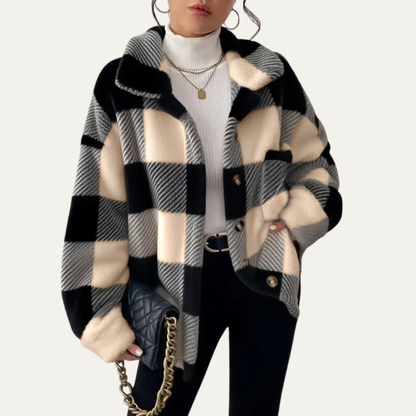 VogeLuxe | Women’s Oversized Plaid Shacket 9