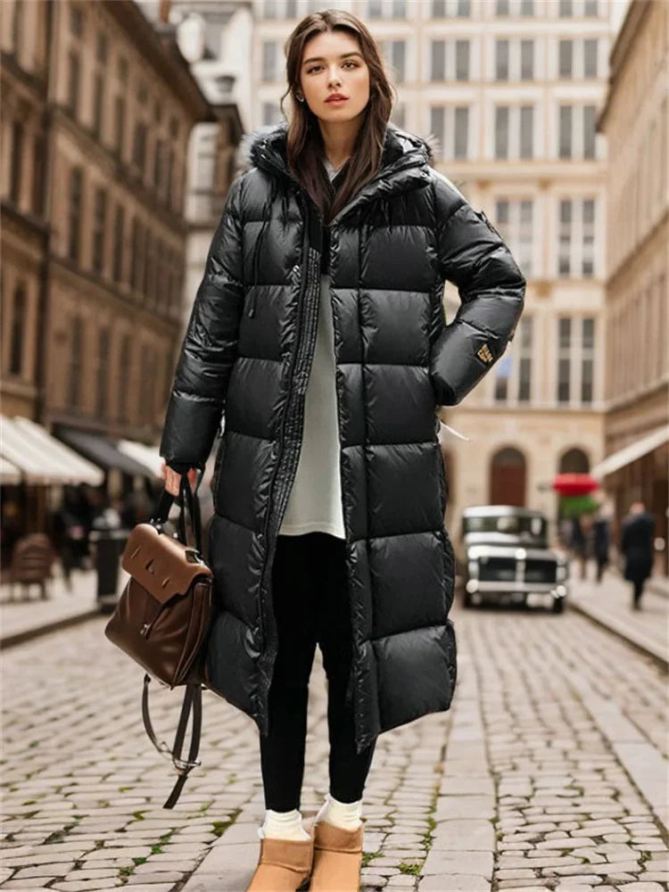 VogeLuxe | Women’s Oversized Quilted Maxi Parka 3
