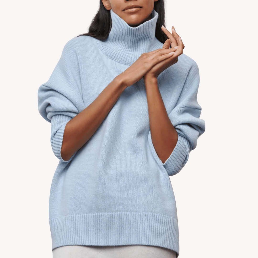 VogeLuxe | Women’s Oversized Turtleneck Sweater 3
