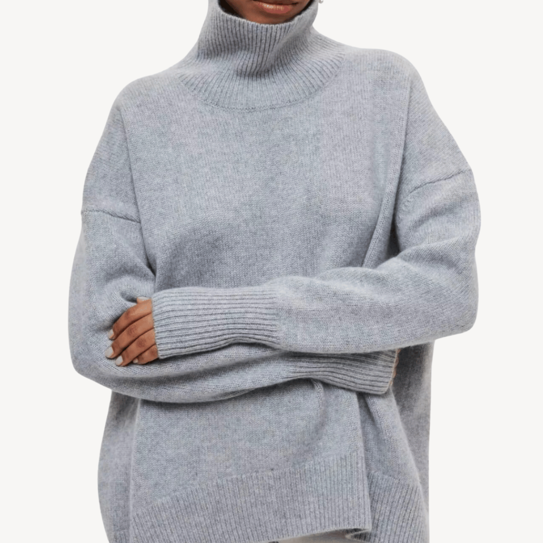 VogeLuxe | Women’s Oversized Turtleneck Sweater 4