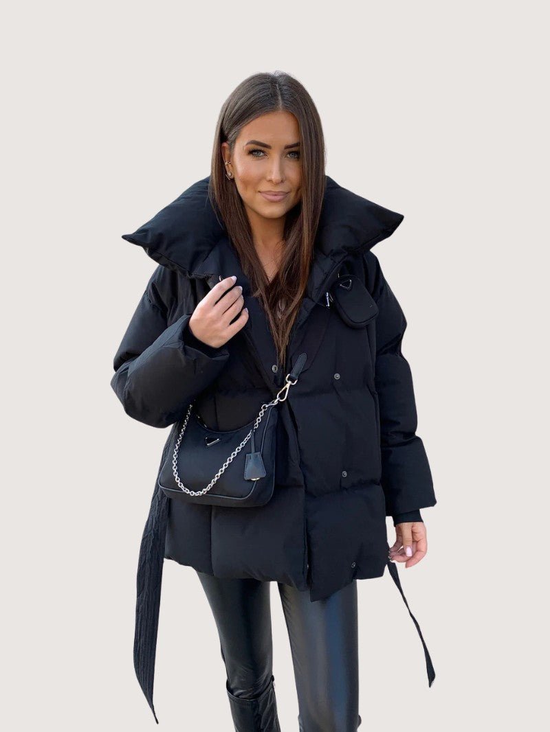 VogeLuxe | Women’s Oversized Wrap Puffer Jacket 2