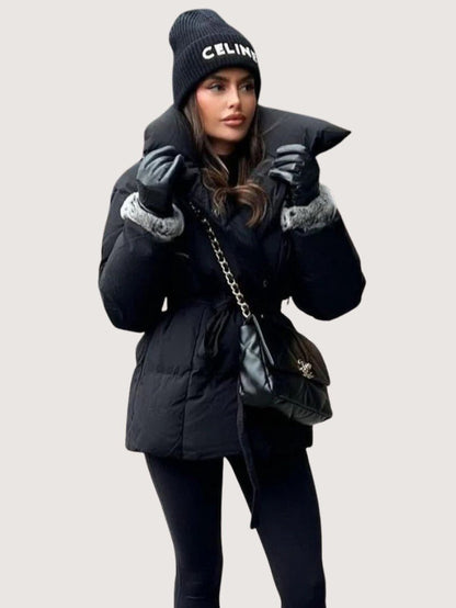 VogeLuxe | Women’s Oversized Wrap Puffer Jacket 3