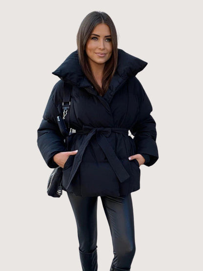 VogeLuxe | Women’s Oversized Wrap Puffer Jacket 4